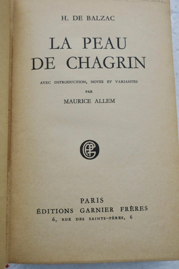 Balzac, Honoré de Peau de chagrin – Image 8