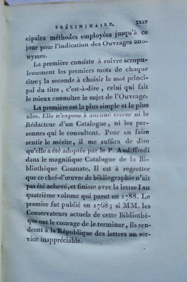 Barbier DICTIONNAIRE DES OUVRAGES ANONYMES ET PSEUDonymes 1806 EO – Image 7