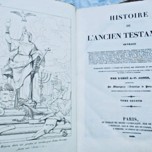 Bible JAMES  HISTOIRE DE L ANCIEN TESTAMENT 1839