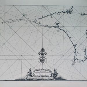 Bretagne Carte 62,5 x 90 cm calcographie musée du Louvre
