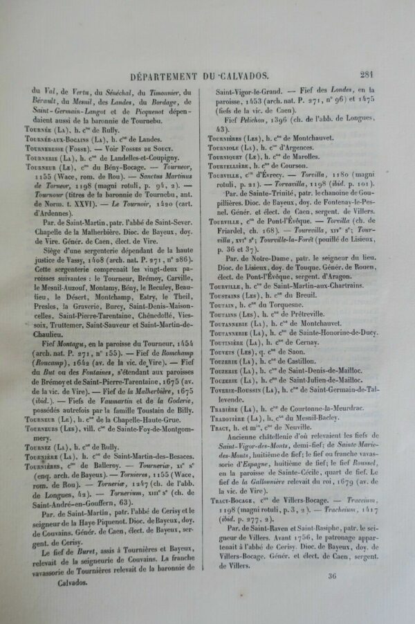 Calvados Dictionnaire topographique du département du Calvados,1883 – Image 3