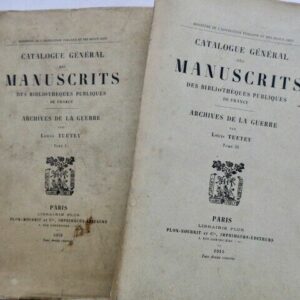 Catalogue général des manuscrits des bibliothèques-publiques de France 1912-1915