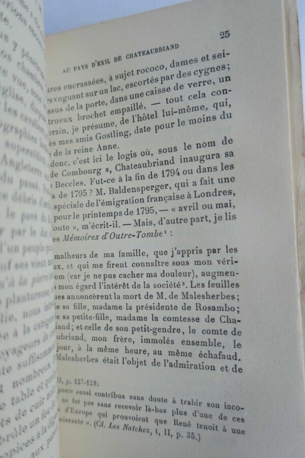 Chateaubriand AU PAYS D'EXIL DE CHATEAUBRIAND 1909 – Image 4