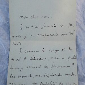 Daniel Halévy belle lettre autographe signée