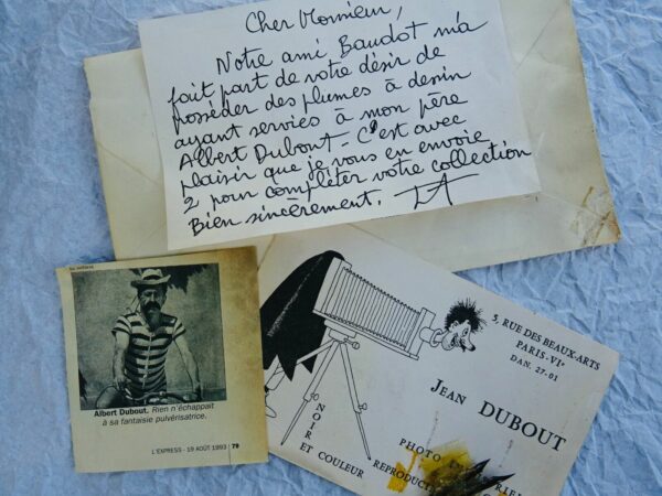 Dubout G. Chevalier Clochemerle 1950 + lettre – Image 13