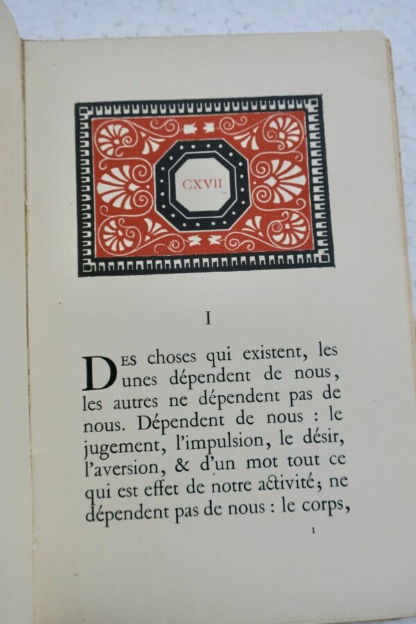 EPICTETE Manuel d'Epictète. Suivi de l'Entretien de Pascal – Image 5