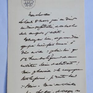 Edouard DETAILLE lettre autographe signée