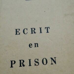 FABRE-LUCE Écrit en prison 1944
