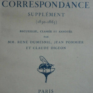 Flaubert, Gustave Oeuvres Completes De Gustave Flaubert: Correspondance