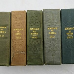 GOTHA Almanach de Gotha 1847 à 1853 Annuaire généalogique, diplomatique et ...
