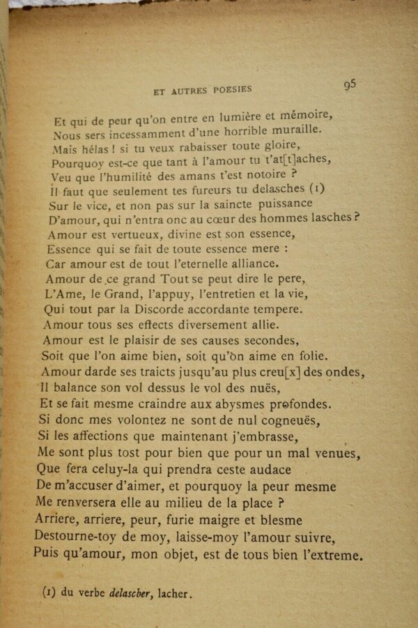 JODELLE, Estienne LES AMOURS ET AUTRES POESIES + dédicace – Image 6