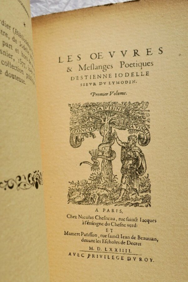 JODELLE, Estienne LES AMOURS ET AUTRES POESIES + dédicace – Image 7