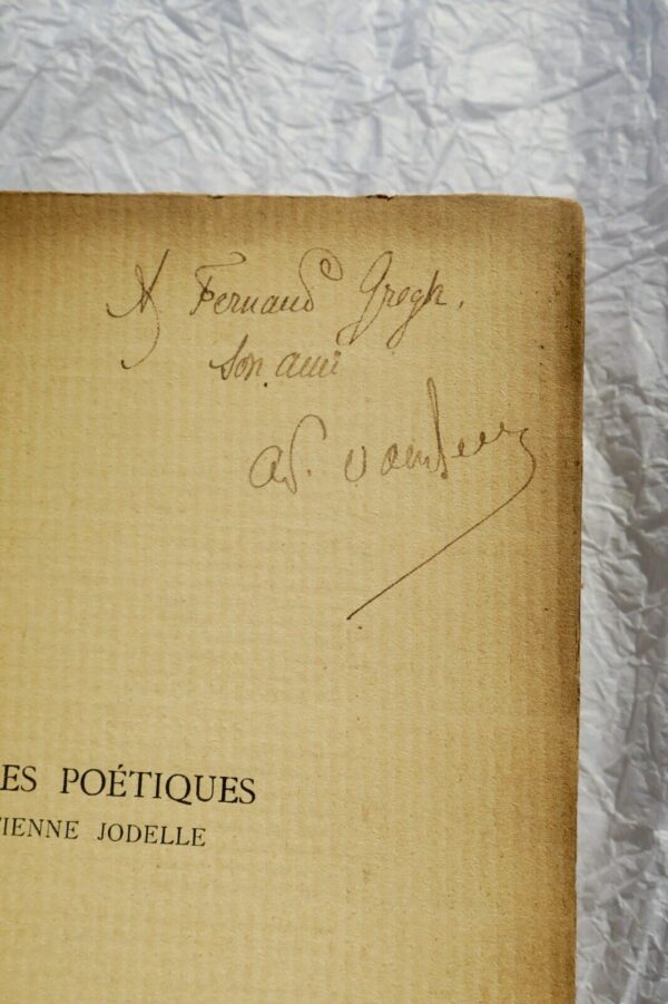JODELLE, Estienne LES AMOURS ET AUTRES POESIES + dédicace – Image 10
