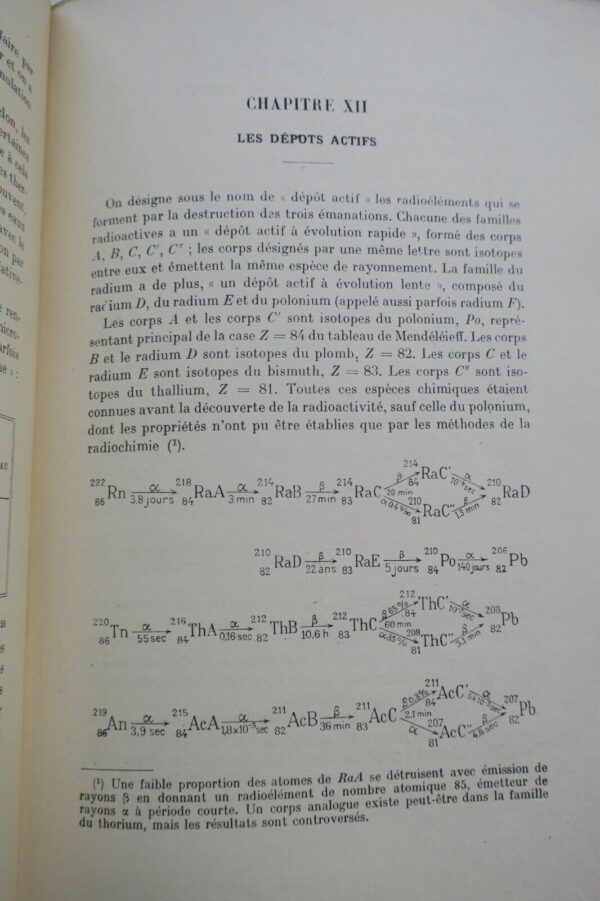 JOLIOT-CURIE radioéléments naturels. Propriétés chimiques...1946 – Image 7