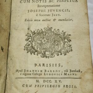 JUVENAL Decii Junii Juvenalis Satyrae 1715