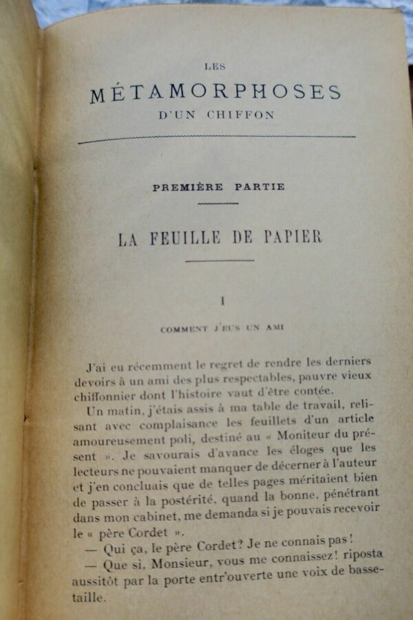 LIVRE Bory Paul Les métamorphoses d'un chiffon La science pittoresque 1897 – Image 9