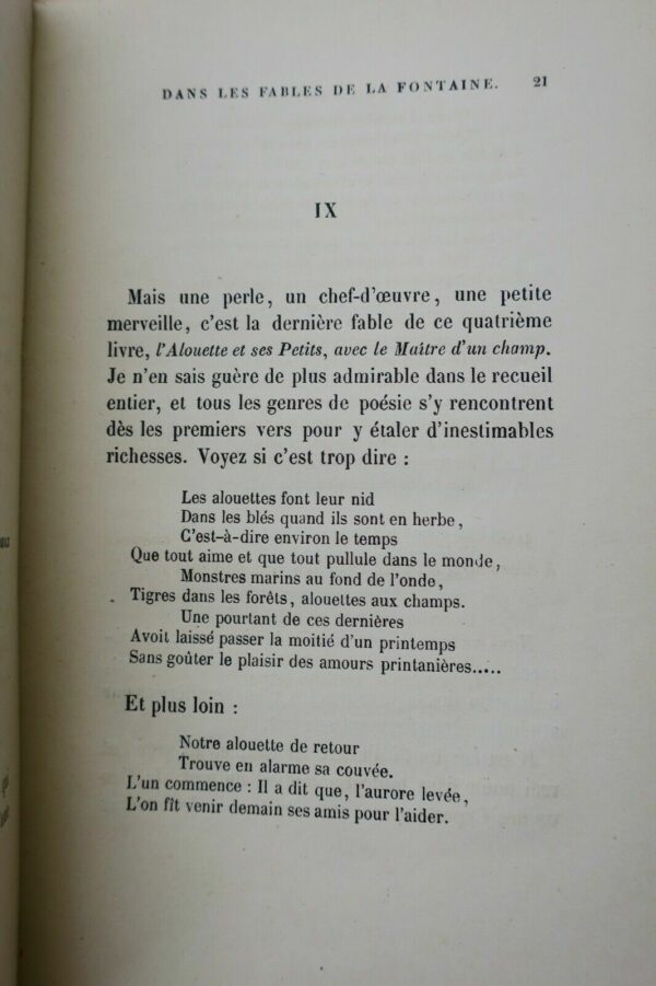 La fontaine De la poésie dans les fables de La Fontaine 1873 – Image 3