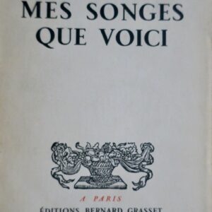MAUROIS  Mes songes que voici dédicacé