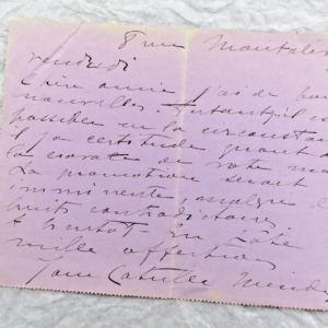 Mme CATULLE-MENDES  lettres autographes manuscrites & signées