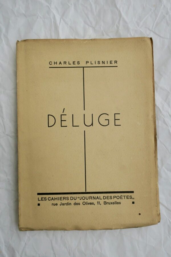 PLISNIER Prière aux mains coupées + déluge DEDICACES – Image 3