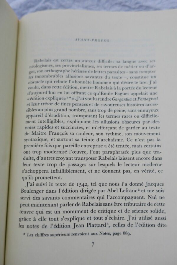 RABELAIS Gargantua - Pantagruel - Le Tiers Livre - Le Quart Livre, le cinquième – Image 9