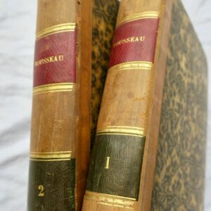 ROUSSEAU Oeuvres complètes  en 2 vol.1826 petite typographie