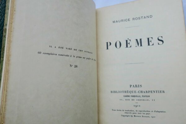 Rostand Poèmes /Japon, Louis Barthou reliure signée Mercier – Image 6