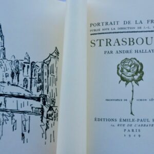 STRASBOURG - Portrait de La France   ex nté sur Vélin