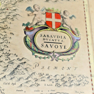Savoia Cartolina Sabaudia Ducatus. Savoye Blaeuw Ca. 1630