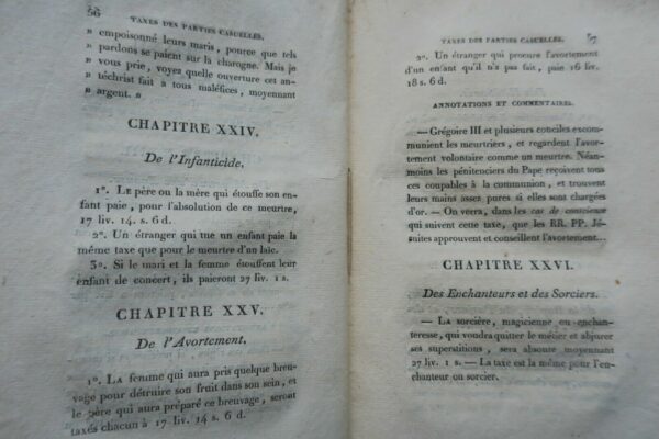TAXES des Parties Casuelles de la Boutique du Pape 1820 – Image 8