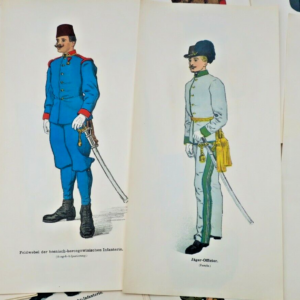 Uniform Adjustierungsblätter k.u.k.oesterr ung.Heeres und Landwehren 29 Lithos