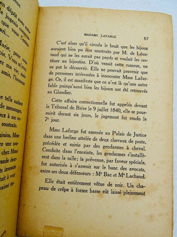 VICIEUSE DU GRAND MONDE MADAME LAFARGE / DOCUMENTS INEDITS – Image 4