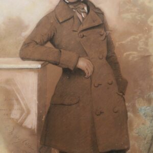 élégant du XIXème A.de Sylva 1849 37 x 29 cm