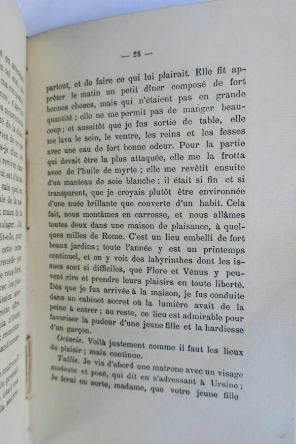 érotique  Le Meursius français ou l'Académie des dames 1889 sur vergé – Image 3