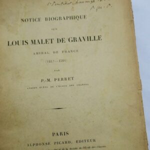 notice biographique sur louis Malet de Graville 1889